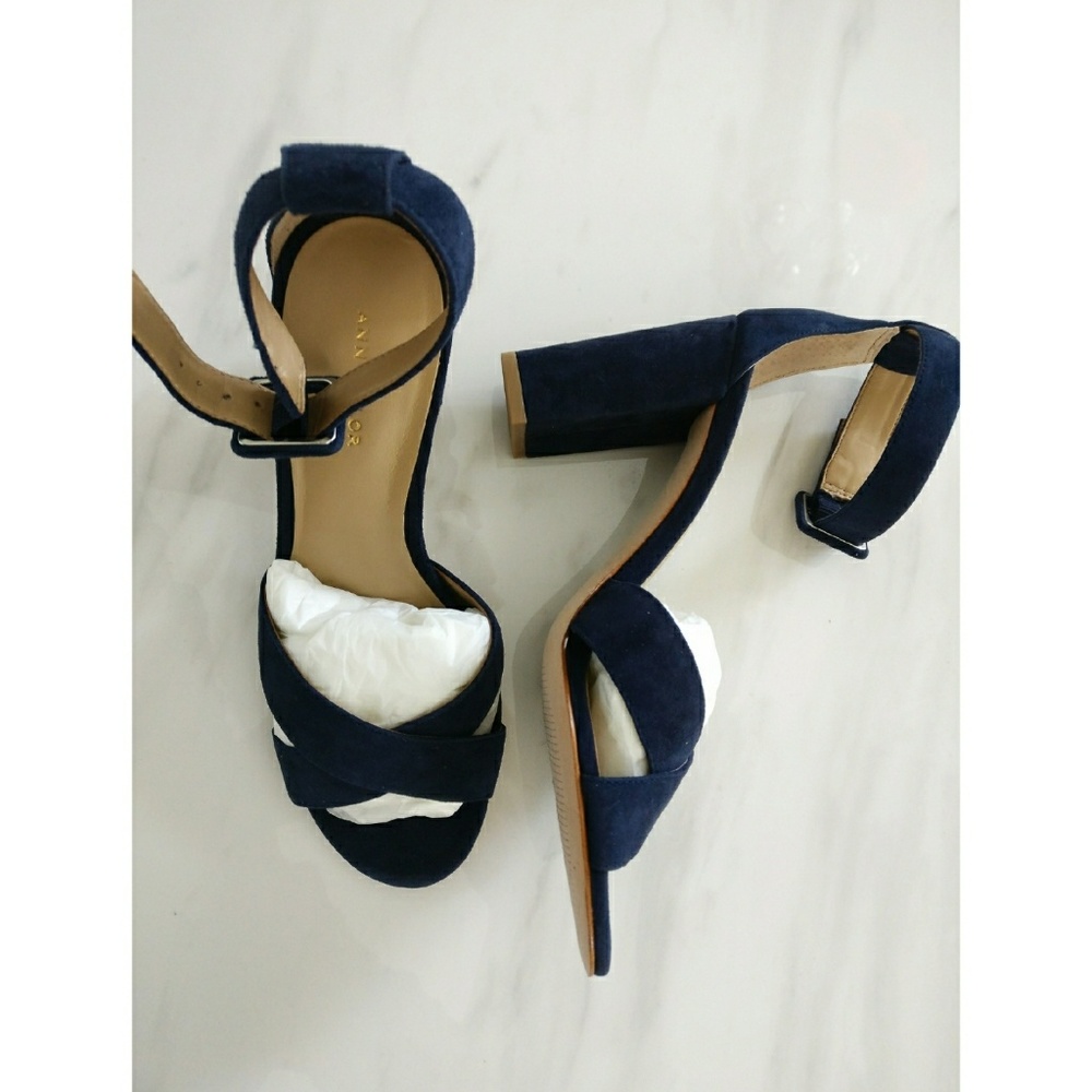 Gigi Suede Block Heel Sandals 